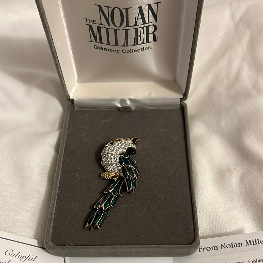 Nolan Miller Colorful Cockatoo Pin